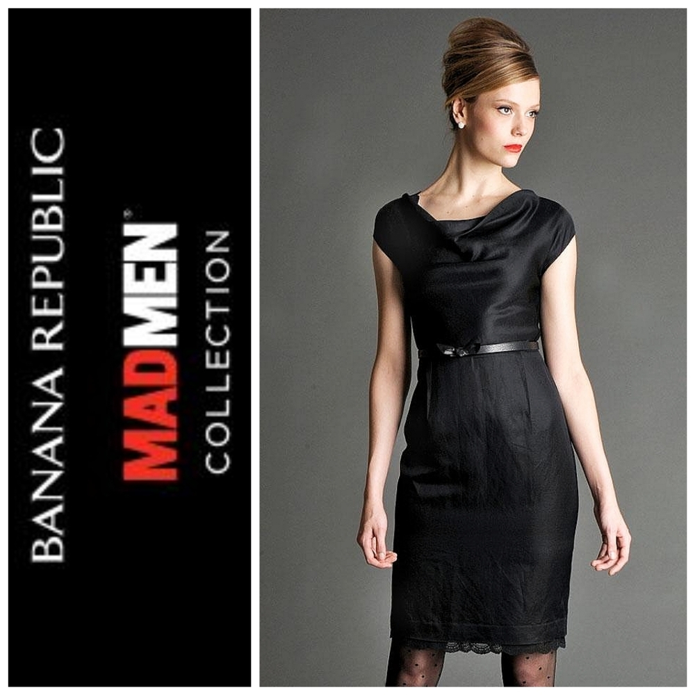 Banana Republic MadMen Lace Tipped Cocktail Dress